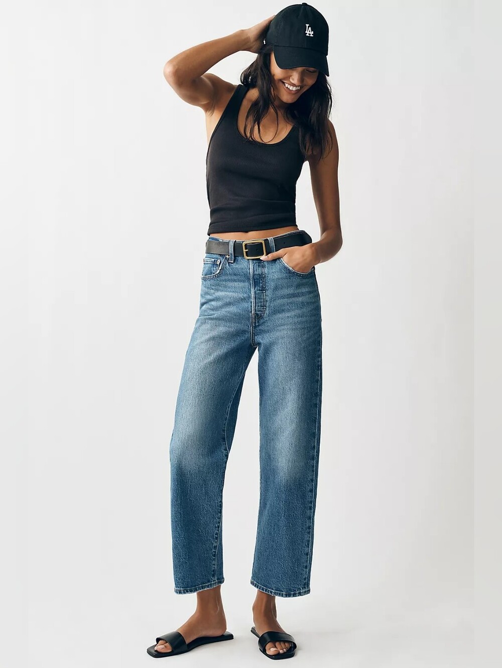 Levi’s Ribcage Straight Ankle High Rise Jeans W29 L27 Medium Wash